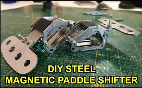 Steel Magnetic simracing shifter paddle