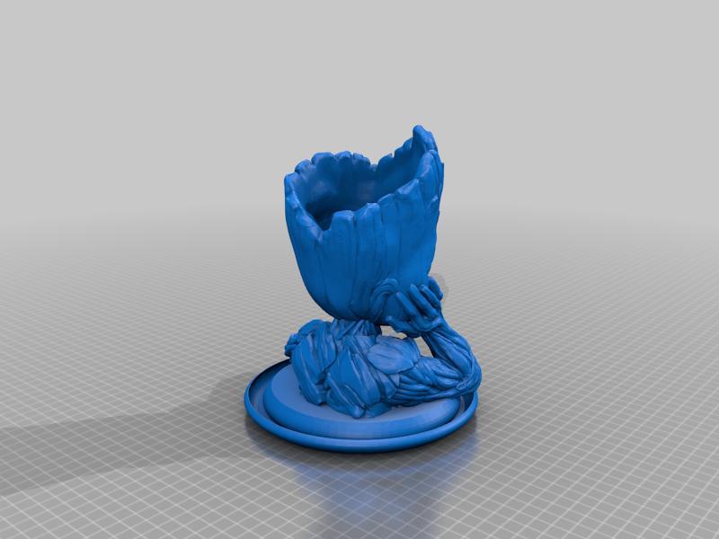 Groot Planter_Remix from Thingverse