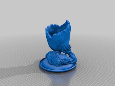 Groot Planter_Remix from Thingverse