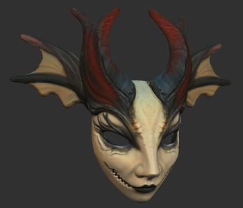 Halloween Mask Female Bat