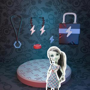 Monster High Day At The Maul/Killer Style Frankie Stein doll accessories set replacement