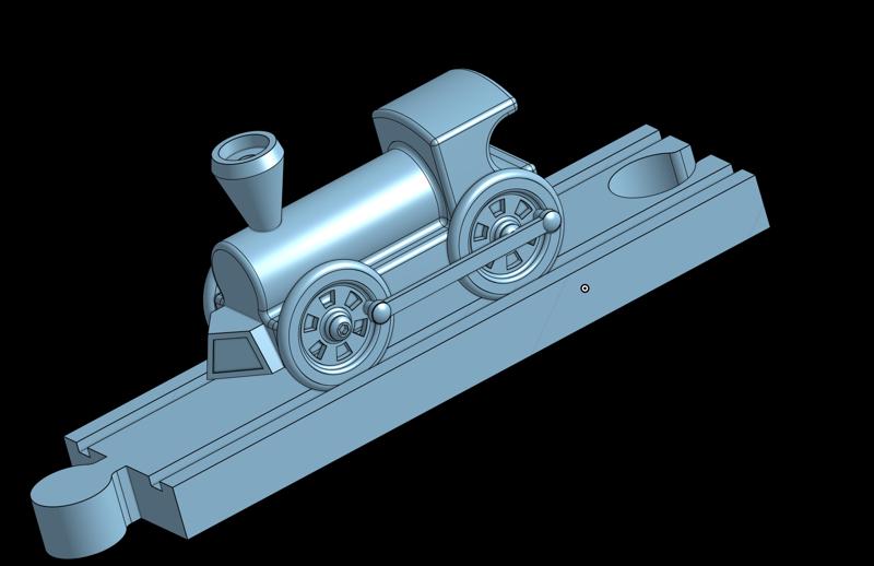 Small Wooden Model Train