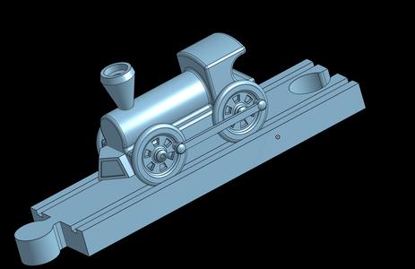 Small Wooden Model Train