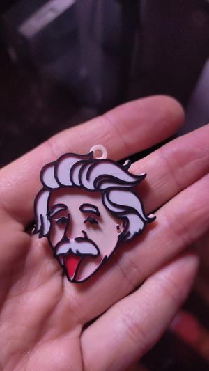 Einstein multicolor keychain