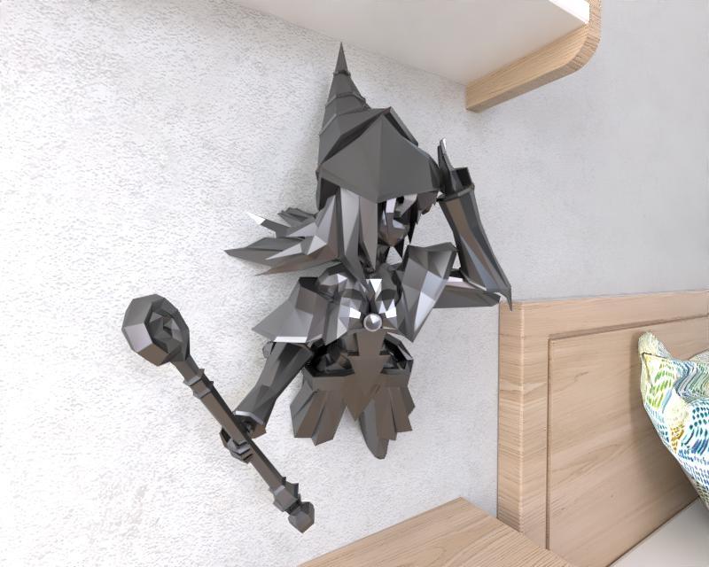MAgician Girl Yugioh Lowpoly