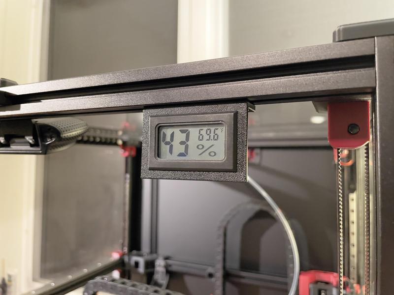 Thermometer/Hygrometer 20-20 Extrusion Vertical Holder