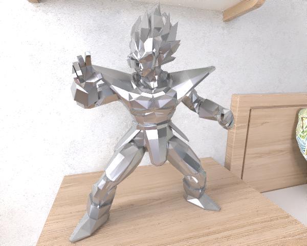 Vegeta lowpoly
