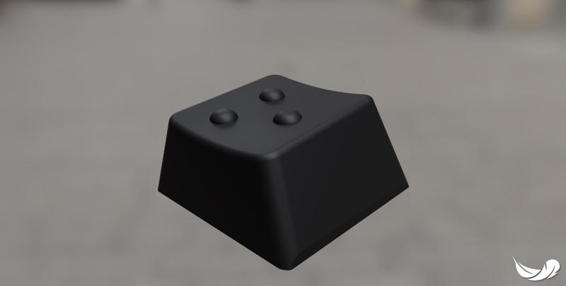 braille letter o - Cherry MX Keycap