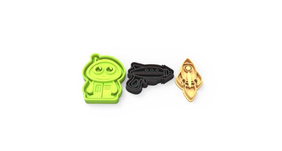 kit 3 alien Cookie Cutter