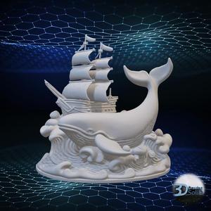 Panorama Whale Decor