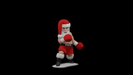 Boxing Santa