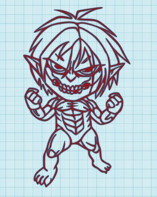 CHIBI EREN YEAGER - ATTACK ON TITAN - WALL ART