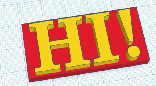 HI sign