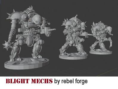 demonic blight walkers 3 pack (6mm / 8mm models)