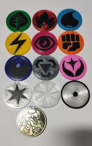 神奇寶貝卡硬幣;PTCG硬幣;配件。