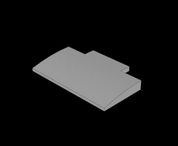 Lego Compatible (71771.dat) Slope Brick Curved  5 x  8 x  0.667 without Studs