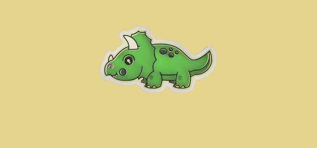 Triceratops Cookie Cutter