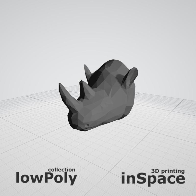 Low poly - Rhino (head)