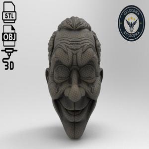 Mime Mask 3D Print Model