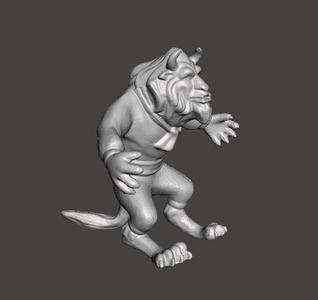THE BEAST OF DISNEY .STL .OBJ