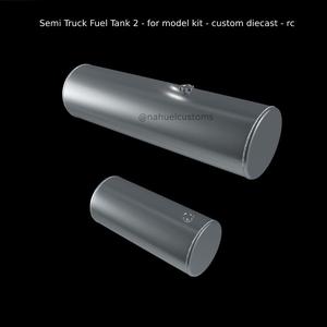 Semi Truck Fuel Tank 2 - for model kit - custom diecast - rc