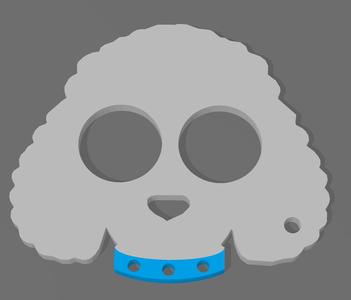 KEYCHAIN - SELF DEFENSE - POODLE