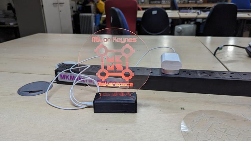 LED Lit Acrylic Sign