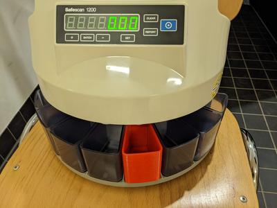 Replacement coin box for "Safescan 1200" coin sorter