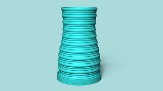 Vase 20 with Plate - Simple Plant Pot - Home Decor