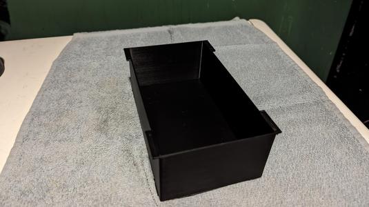 Drop in storage box for coffee table