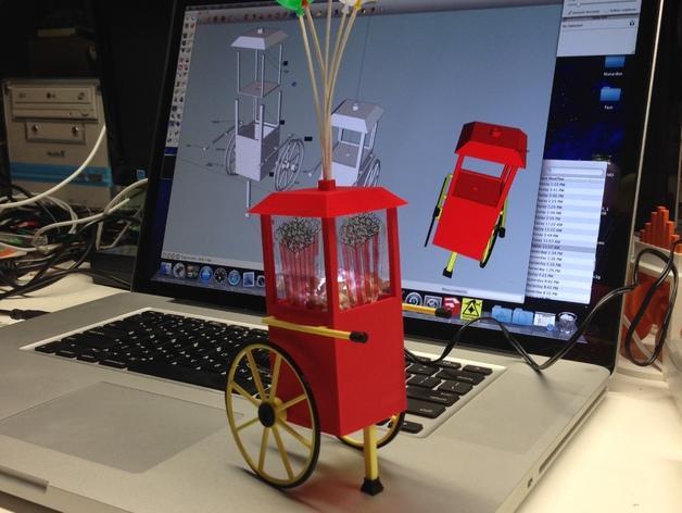 Popcorn Cart Night Light