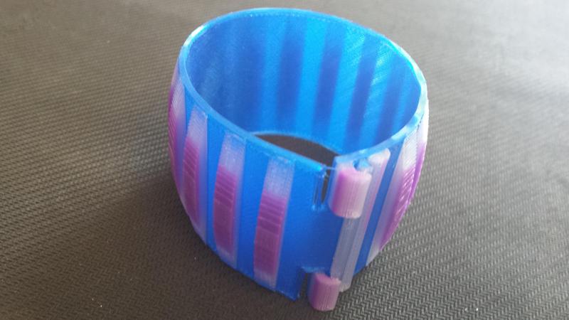 Flexible Filament Ridged Bracelet