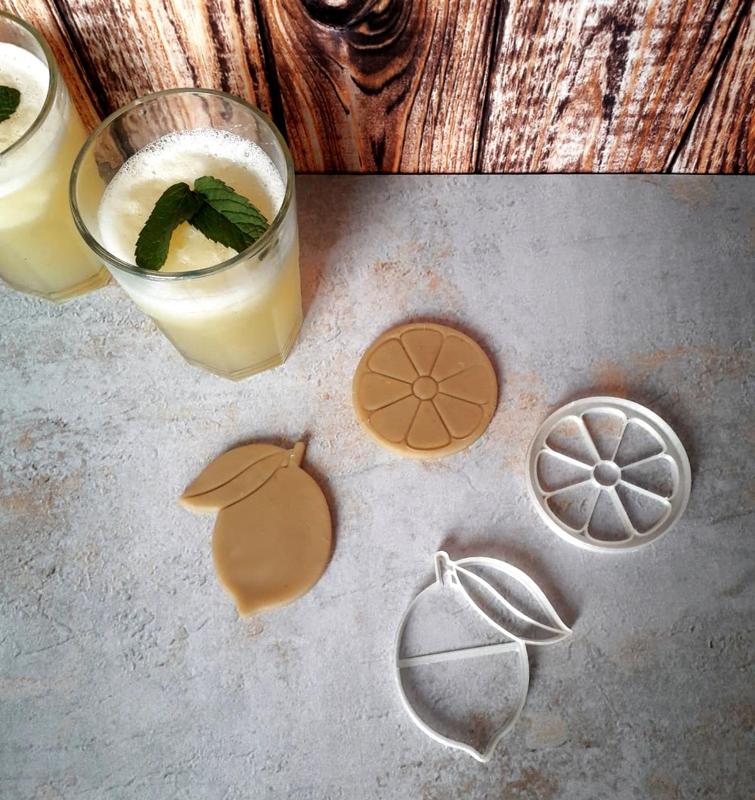Lemon and half citrus - dough and cookie cutters