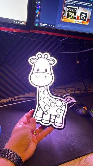 baby giraffe light box