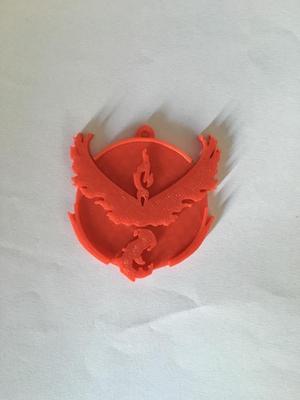 Pokemon Go Team Valor Pendent Logo