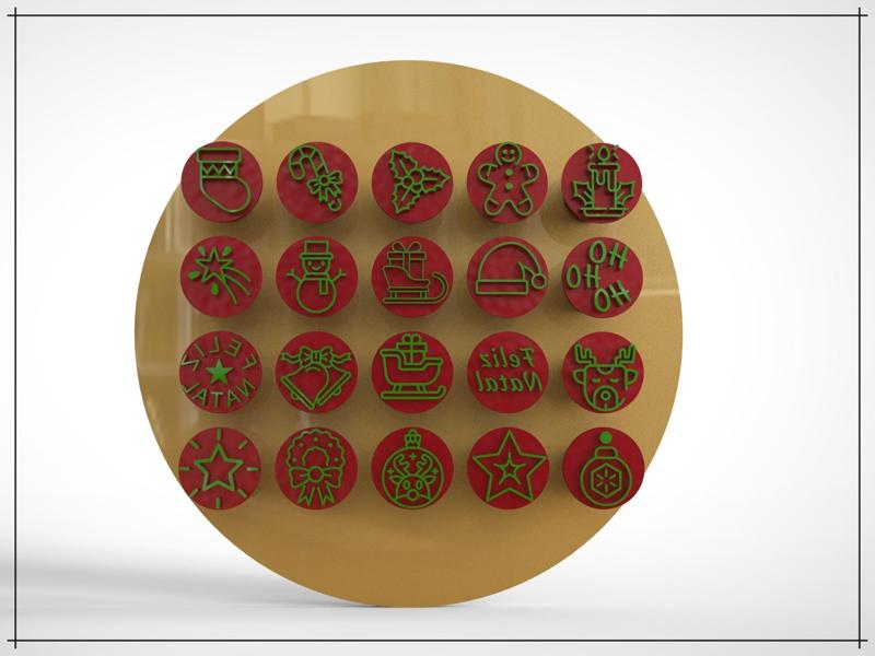 Carimbos de Brigadeiro - Natal (Brigadeiro Stamp Christmas)