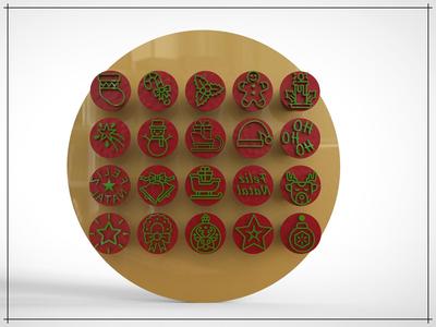 Carimbos de Brigadeiro - Natal (Brigadeiro Stamp Christmas)