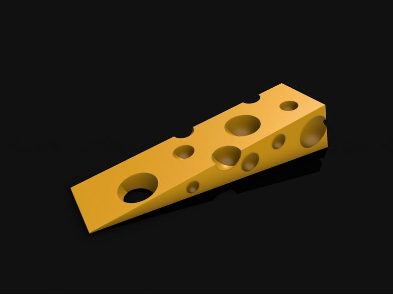 Fun Gruyère Cheese Doorstop