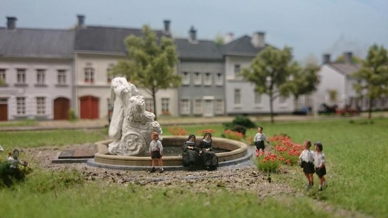 Model making : fountain basin in scale 1:87