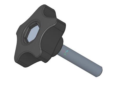 Screw head for fishing station