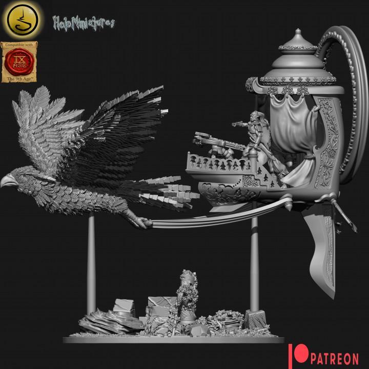 Highborn elves Sky sloop chariot