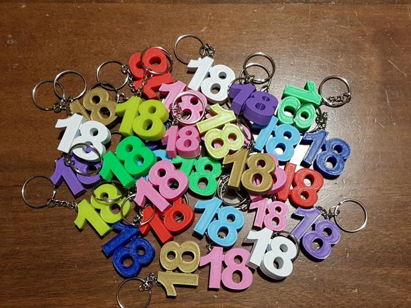 18 keychain