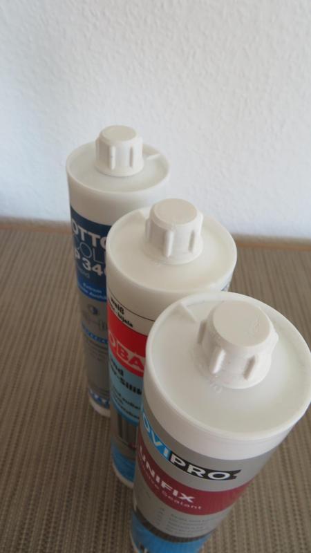 Silicone Cartridge Cap Screw Cap Screw Cap Silikon Kartuschen Verschluss Verschlusskappe Schraubverschluss Schraubkappe