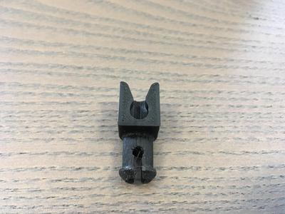 Dishwasher  basket's wheel mount.