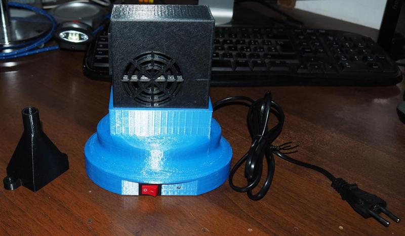 Welding fumes aspirator box