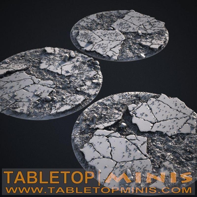 Cracked Earth 100mm x 100mm Bases Topper