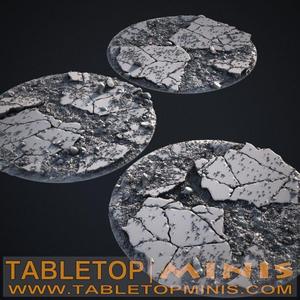 Cracked Earth 100mm x 100mm Bases Topper