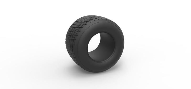 Diecast Dirt Sprint racing tire 4 Scale 1:25