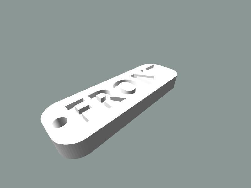 Front door key chain