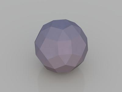 Low Poly Spheres: Rhombicosidodecahedron